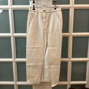 Lioness Cream Denim Skirt